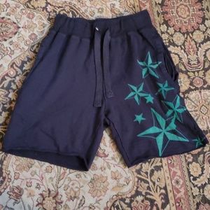 Carbon knit nautical star shorts size small
